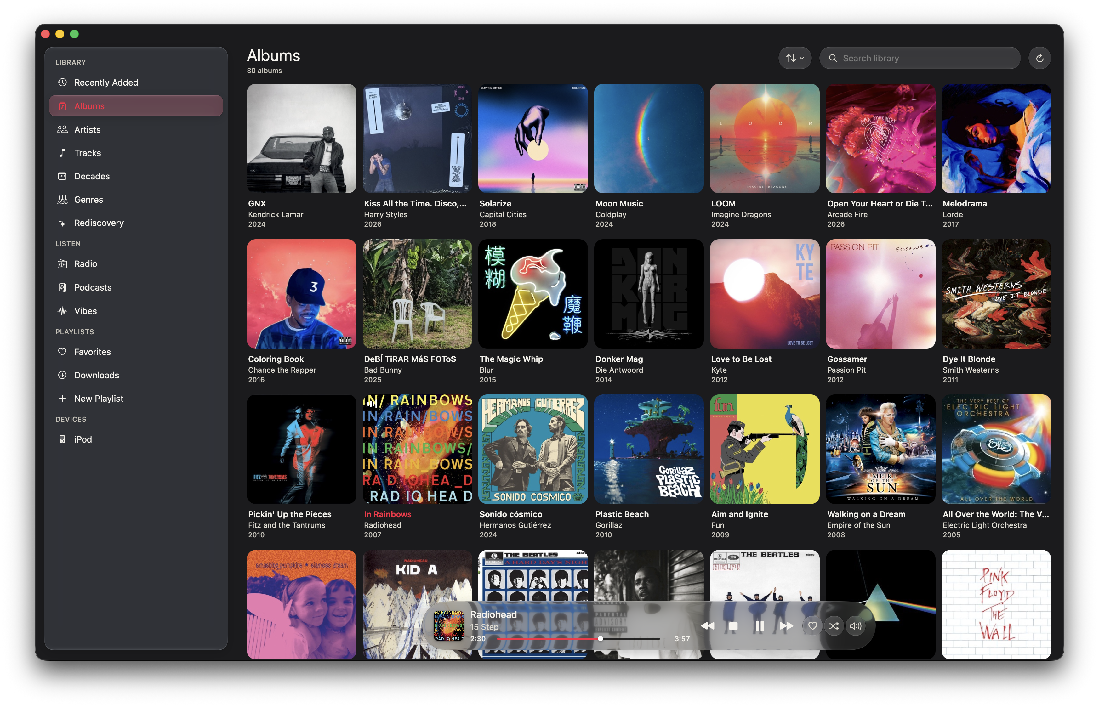 Relay Albums library on Mac